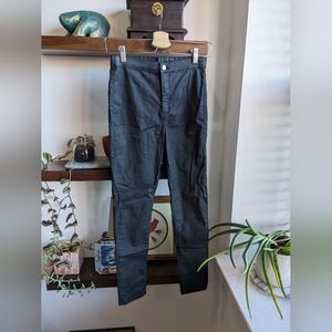 Topshop Faux Leather Pants, US 4